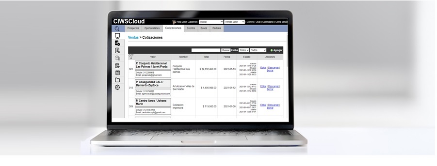 Sistema de facturación electronica y CRM